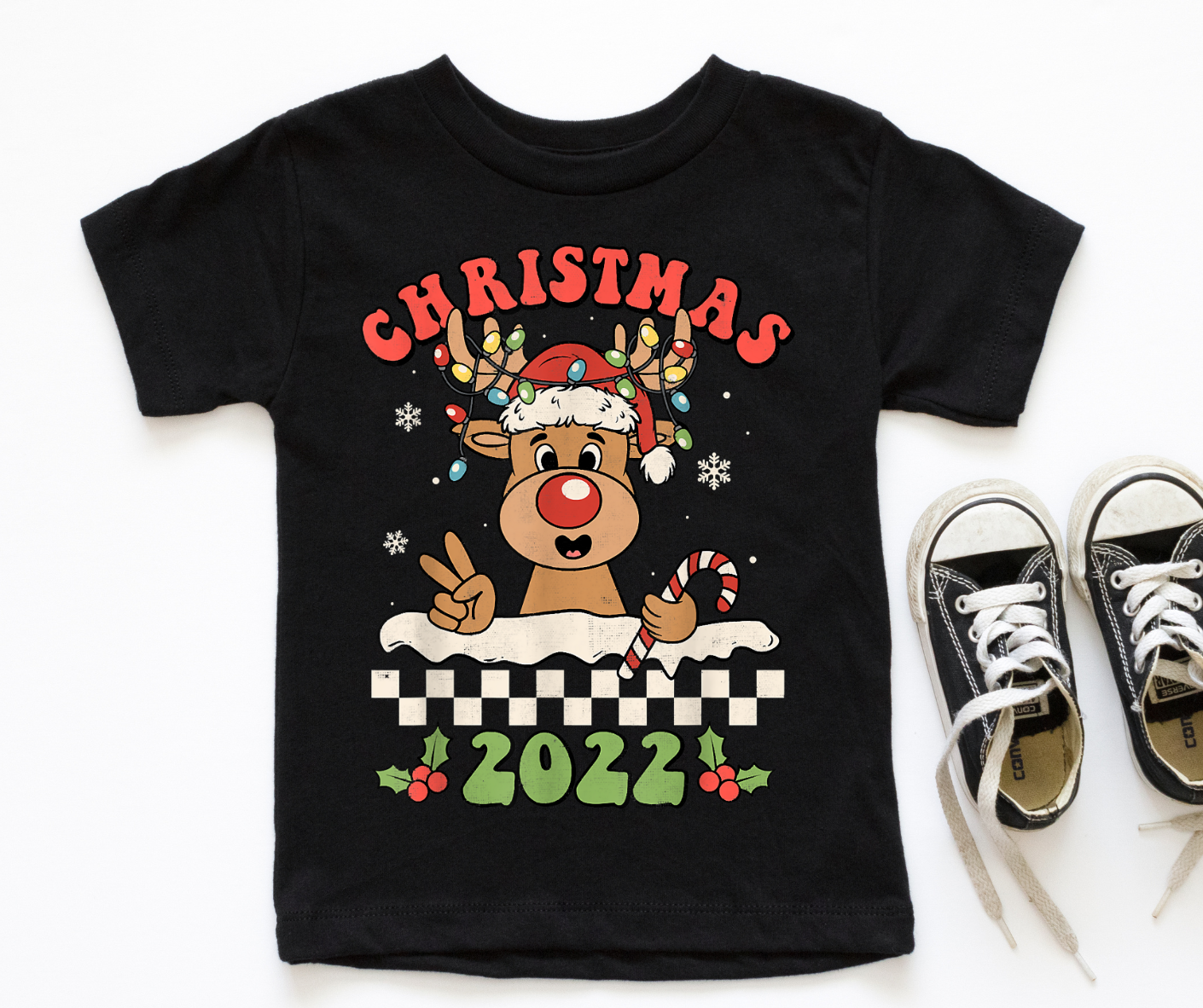 Reindeer Christmas Full 2022 DTF Transfer