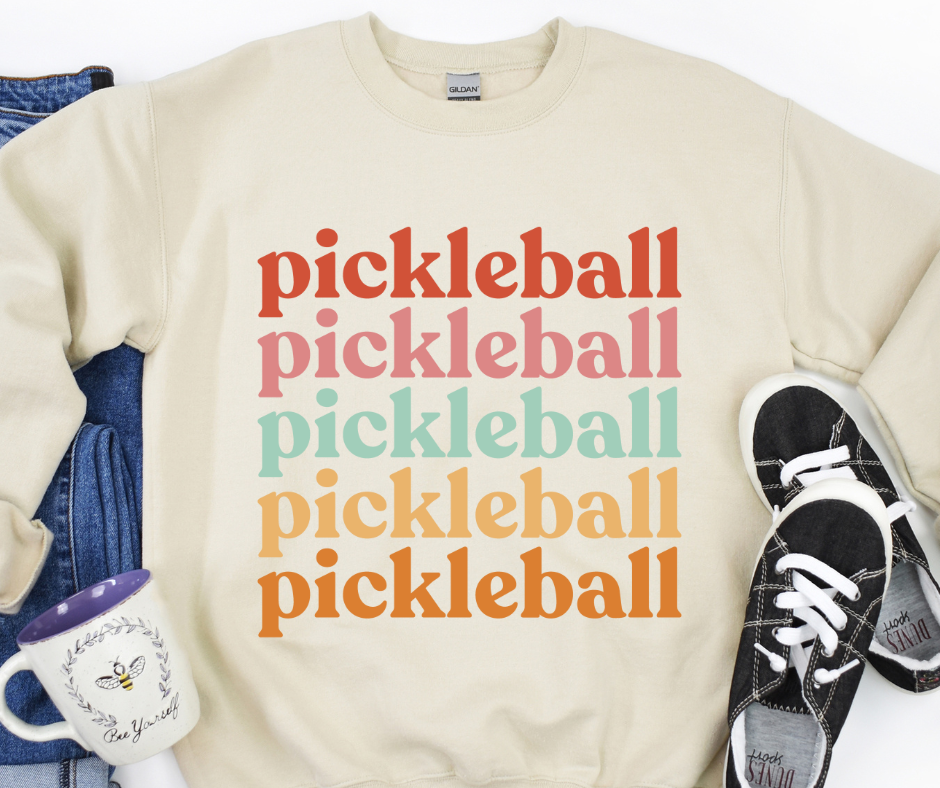 Pickleball Repeat Full Color DTF Transfer