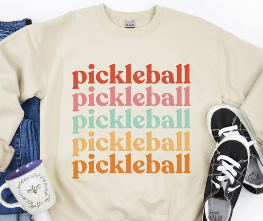 Pickleball Repeat Full Color DTF Transfer