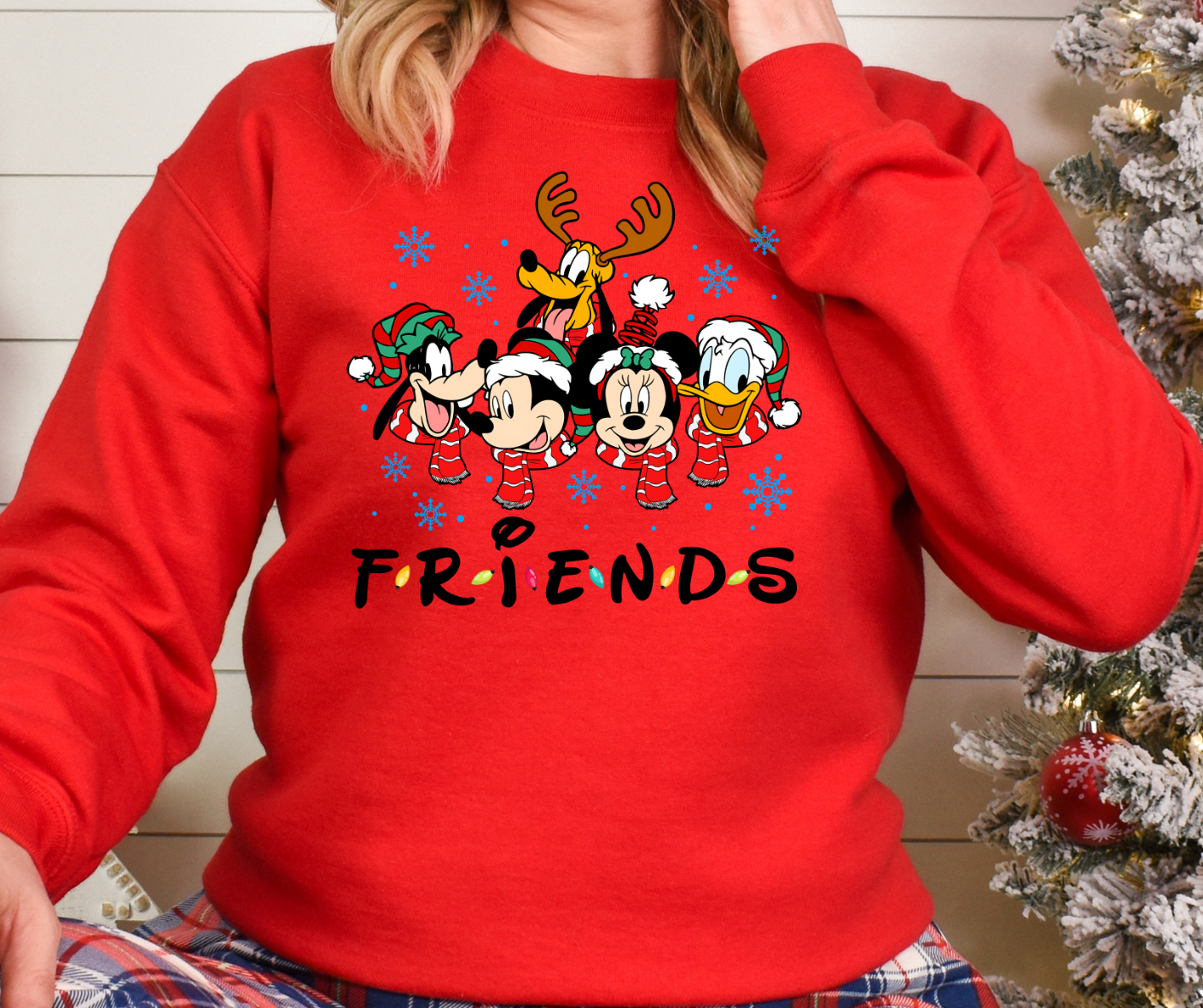 Friends Mickey Character Full Color DTF Transfer