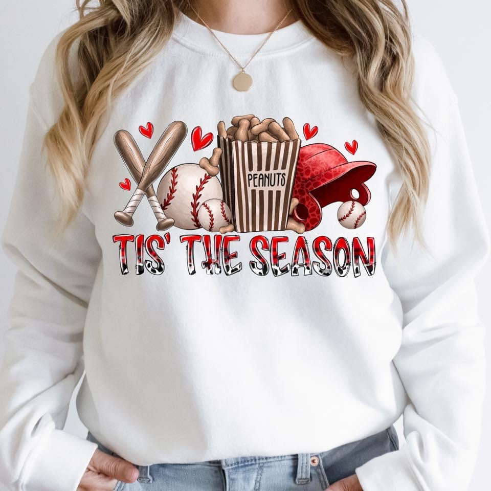 Tis The Season Baseball (Peanuts) Full Color DTF Transfer